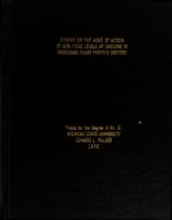 Studies on the mode of action of sub-toxic levels of simazine in increasng plant protein content