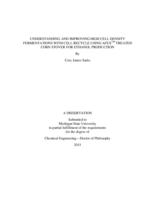 Understanding and improving high cell density fermentations with cell recycle using AFEX(TM) treated corn stover for ethanol production