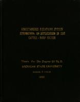 Simultaneous equations system estimation : an application in the cattle-beef sector