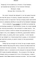 Perceptual structurization as a function of ego strength : an experimental application of the Rorschach technique