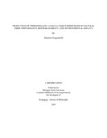 Production of thermoplastic cassava starch reinforced by natural fiber : performance, biodegradability, and environmental impacts