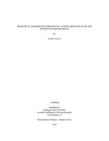 Perceptual barriers to therapetuic [i.e., therapeutic] landscapes in healthcare settings in mid-Michigan