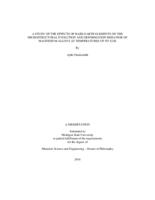 A study of the effects of rare-earth elements on the microstructural evolution and deformation behavior of magnesium alloys at temperatures up to 523K