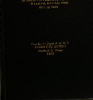 An analysis of commercial use changes in Lansing, Michigan from 1952 to 1959