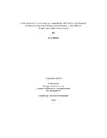 Exploring psychological variables between collegiate student-athletes with and without a history of sport-related concussion