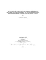 The sociohistorical influences on coupling : the barriers to developing and maintaining a healthy and rewarding romantic relationship for African American heterosexual couples