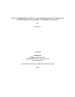 The transfer effect of first language metalinguistic skills on second language learning of Chinese and Spanish