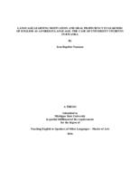 Language learning motivation and oral proficiency in learners of English as a foreign language : the case of university students in Rwanda