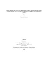 Development of language processing in preschoolers from lower socioeconomic status backgrounds : an event-related potentials study