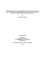 The identification of the microorganisms and the functional genes responsible for the biodegradation of vinyl chloride and RDX using samples from contaminated sites