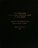 The personages in the major narrative works of John Gower