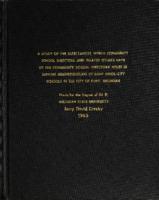 A study of the expectancies which community school directors and related others have of the community school directors' roles in serving neighborhoods of eight inner-city schools in the City of Flint, Michigan