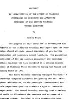 An investigation of the effect of teaching strategies on cognitive and affective responses of pre-service teachers toward computers