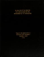 An analysis of tax practice with implications for the improvement of tax instruction