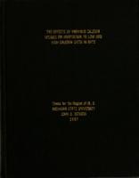 The effects of previous calcium intakes on adaptation to low and high calcium diets in rats