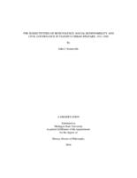 The subjectivities of benevolence : social responsibility and civil governance in Tianjin's urban welfare, 1911-1949