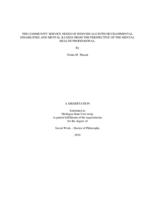 The community service needs of individuals with developmental disabilities and mental illness from the perspective of the mental health professional
