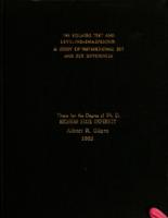 The Squares Test and leveling-sharpening : a study of instructional set and sex differences