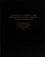 The relative effects of uncertainty on import volume under flexible and pegged exchange rates : the Canadian experience 1951-1964