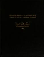 Information management for supermarket chain product mix decisions : a simulation experiment