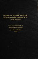 Wilderness land allocation in a multiple use forest management framework in the Pacific Northwest