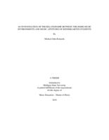 An investigation of the relationship between the home music environments and music aptitudes of kindergarten students