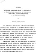 Temperature dependence of the NQR frequencies of periodates and perrhenates and calculation of electric field gradients from X-ray diffraction data