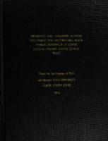 Differences and similarities between two parent and mother-child black families residing in a lower socio-economic status census tract