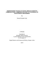 Understanding the role of social media in scientific communications : communication audit of the Bureau of Ocean Energy Management