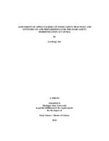 Assessment of apple packers on food safety practices and attitudes on and preparedness for the Food Safety Modernization Act (FSMA