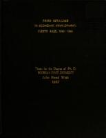 Food retailing in economic development : Puerto Rico, 1950-1965