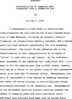 Transformation of breaking wave parameters over a submarine bar