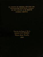 An analysis of national and state pupil transportation with special emphasis on cost factors in ten selected Michigan counties