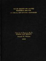 Factor analysis and multiple scalogram analysis : a logical and empirical comparison