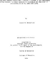 The Army General Education Development Program in the continental United States : a survey relative to principles and practices of administration at the Army Post level