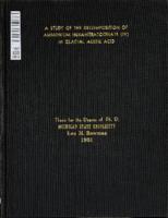 A study of the decomposition of ammonium hexanitratocerate (IV) in glacial acetic acid