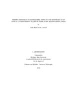 Fishery-dependent stakeholders : impacts and responses to an annual closed fishing season in Tamil Nadu & Puducherry, India