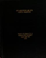 Jovellanos studies, 1901-1973 : a critical bibliography