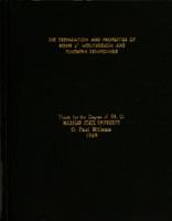 The preparation and properties of some d¹ molybdenum and tungsten compounds