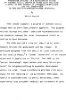 Strategies evolved in a development system of planned social change in rural East Pakistan : a study of the process of institution-building and its integration in the politico-administrative structure