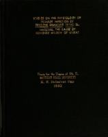 Studies on the physiology of primary infection by Erysiphe graminis tritici El. Marchal, the cause of powdered mildew of wheat