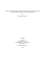 Use of a scaffolded metacognitive intervention to improve training outcomes through a reduction in cognitive load