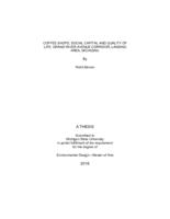 Coffee shops, social capital and quality of life : Grand River Avenue corridor, Lansing area, Michigan