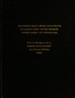 Relationships among certain characteristics of a decision event : decision procedure, decision context, and decision-maker