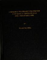 A comparison of two approaches to peer supervision in the training of communication skills using a videotape recall model