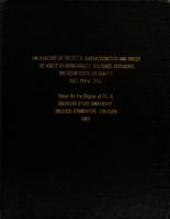 Analysis of selected characteristics and needs of adult undergraduate students attending Michigan State University, Fall Term, 1966