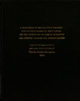 A comparison of Michigan State University students who graduated from various size high schools on the basis of intellective and affective variables and academic success