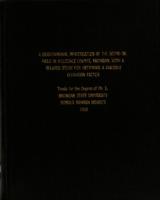 A gravitational investigation of the Scipio Oil Field in Hillsdale County, Michigan, with a related study for obtaining a variable elevation factor