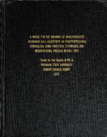 A model for the training of undergraduate residence hall assistants as paraprofessional counselors using videotape techniques and Interpersonal Process Recall (IPR)