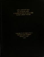 Highly competent girls and delinquent girls : a comparative study of value-needs and self-concept profiles